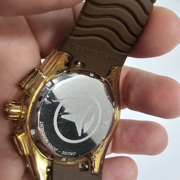 TechnoMarine Cruise Original Star 110044 Gold Tone Chronograph Watch Set - Ex S main image 7